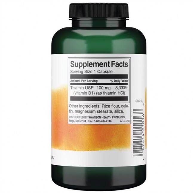 B-1-vitamin (tiamin), 100 mg - 250 kapszula - Image 3