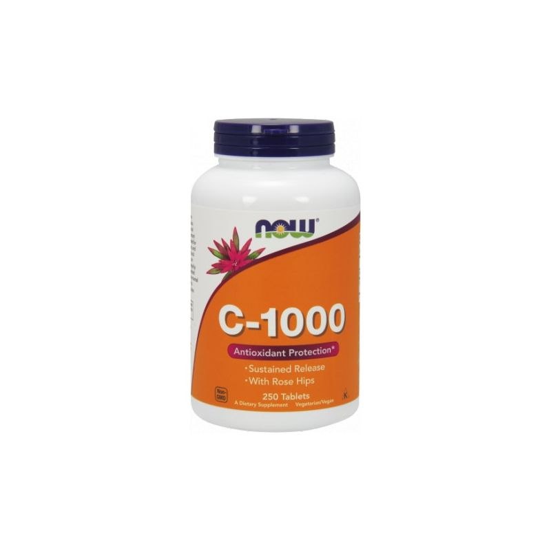 Vitamin C-1000 with Rose Hips - Sustained Release - 250 tablets