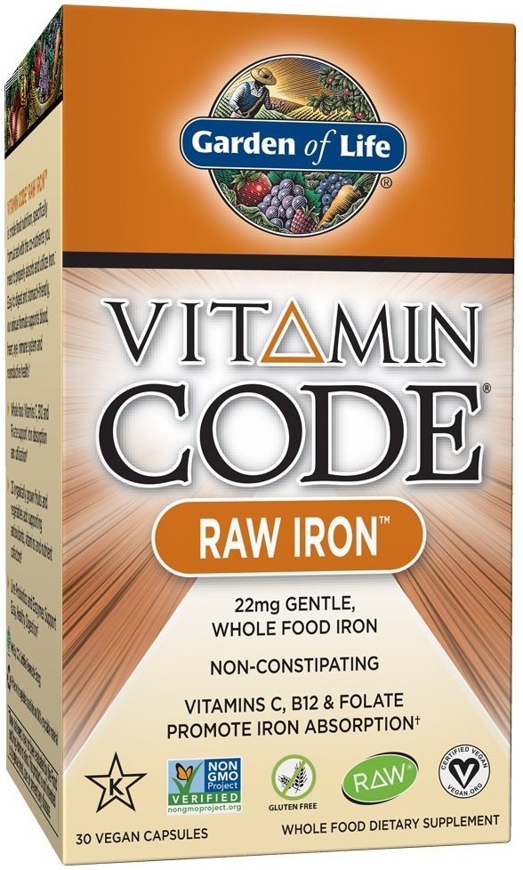 Vitamin Code Raw Iron - 30 vegan caps