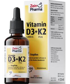 Vitamin D3 + K2 - 25 ml.