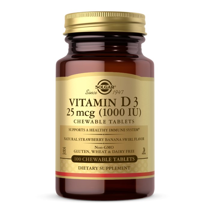 Vitamin D3-tyggetabletter