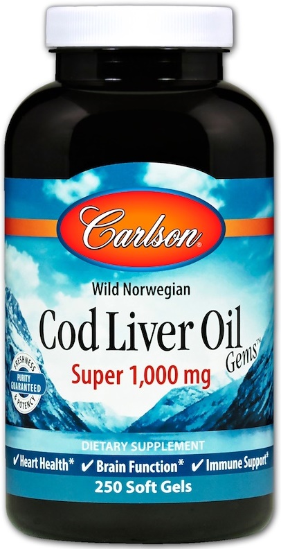 Wild Norwegian Cod Liver Oil Gems