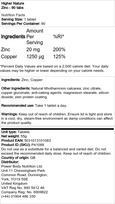 cink - 90 tabletta - Image 2