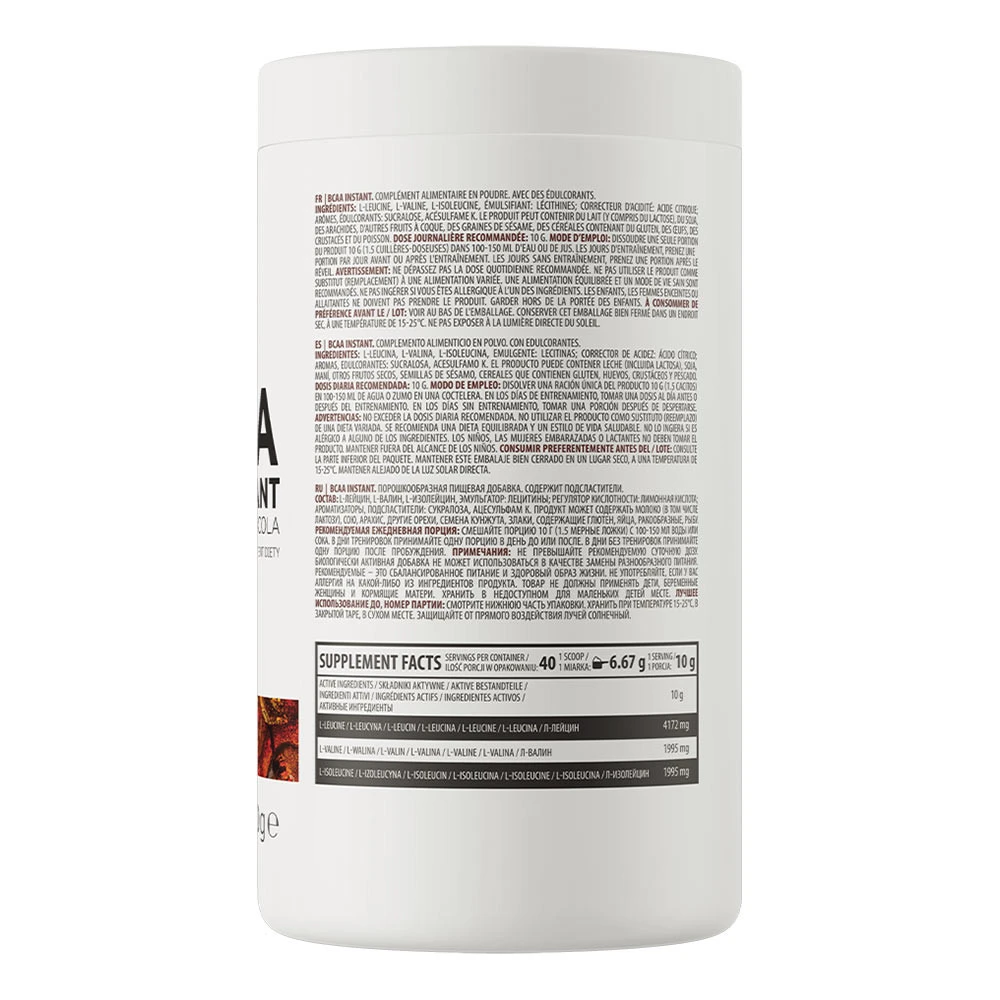 OstroVit - BCAA Instant, Kóla ízű - 400g - Image 6