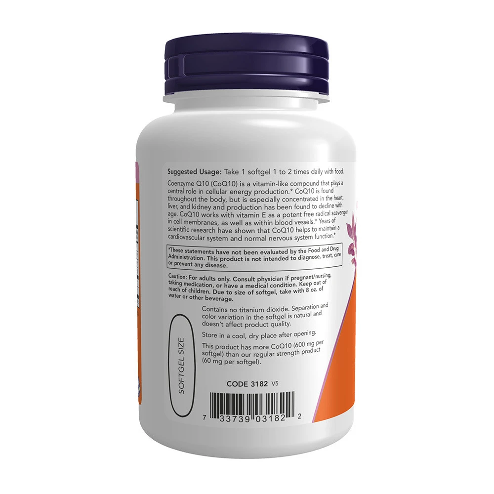 Koenzim Q10, lecitinnel és E-vitaminnal, 600 mg - 60 lágykapszula - Image 6