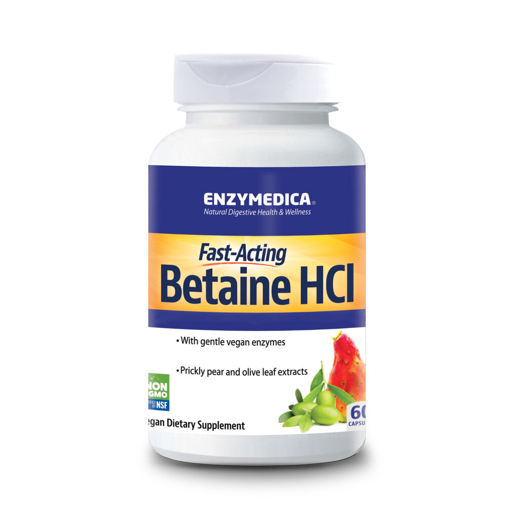 Enzymedica - Betain HCI 600 mg, 60 kapszula - Image 2