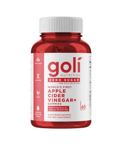 Goli Nutrition Apple Cider Vinegar sugar free 60 gummies