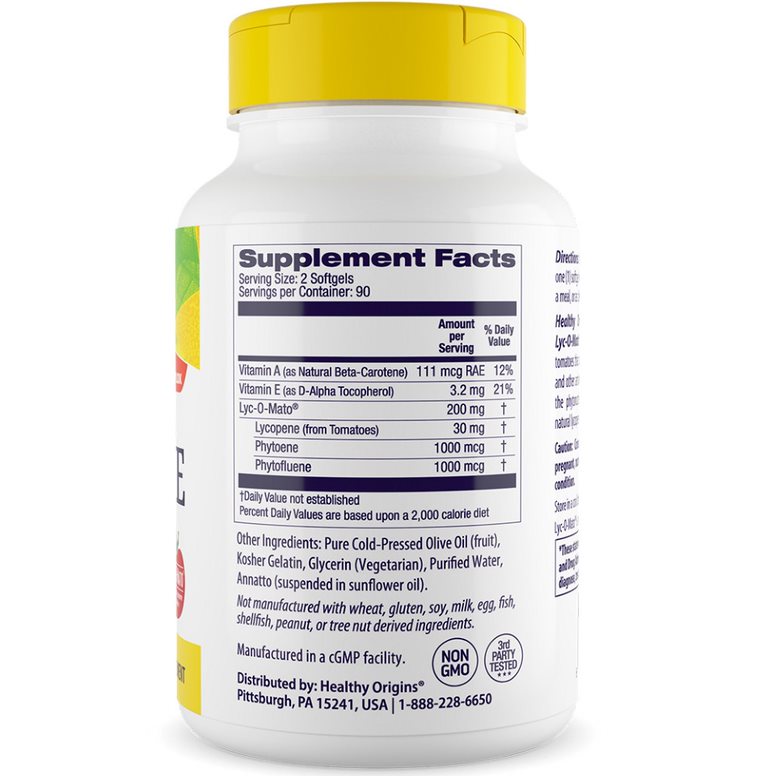 Healthy Origins - Healthy Origins Lyc-O-Mato 15 mg, 180 lágy kapszula - Image 3