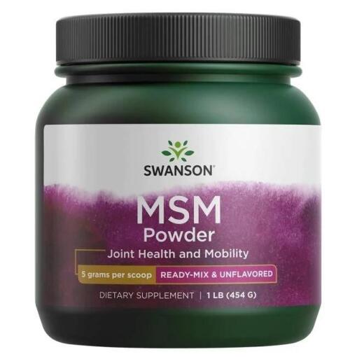 Swanson MSM, Powder - 454g | Környezetbarát étrend-kiegészítők az Eco ...