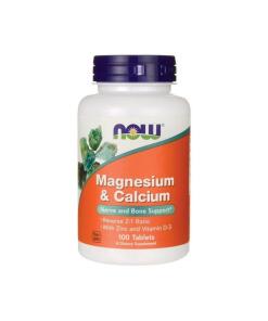 Magnesium & Calcium with Zinc and Vitamin D3 - 100 tablets