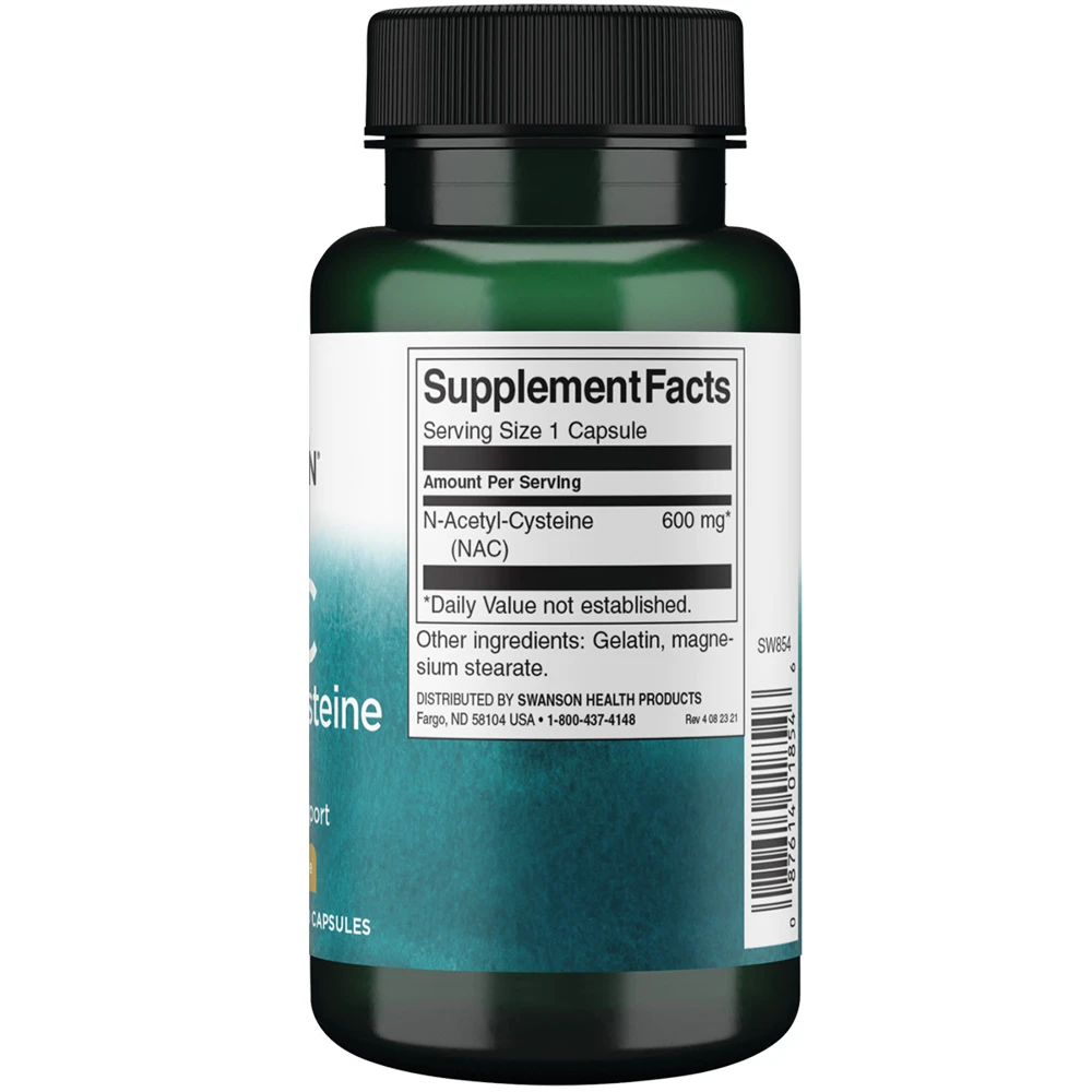 N-acetil cisztein, 600 mg - 100 darab kapszula - Image 3
