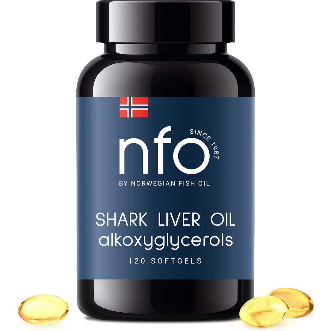NFO Omega-3 Shark Liver Oil (120 caps)
