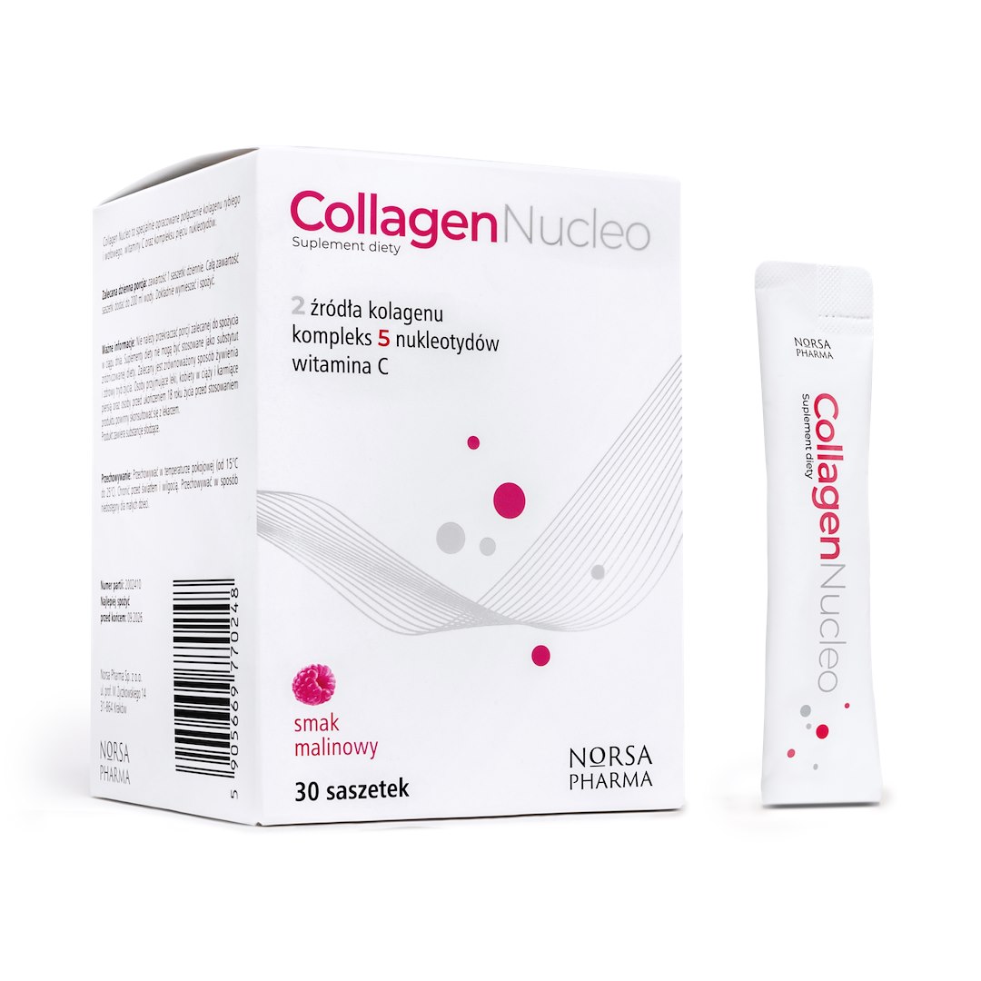NORSA PHARMA Collagen Nucleo - raspberry flavor (30 pcs)