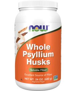 NOW FOODS Psyllium Husks Whole (680 g / 24 oz)