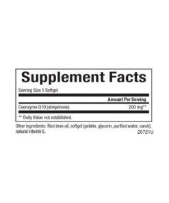 Natural Factors Coenzyme Q10 100 % Natural  (60 Softgels)