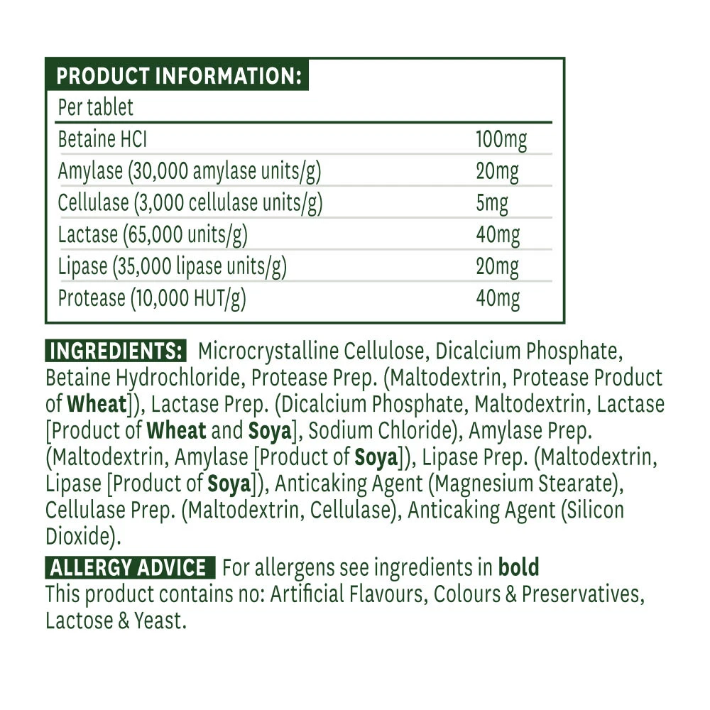 Natures Aid - Emésztőenzim-komplex (60 tabletta) - Image 5