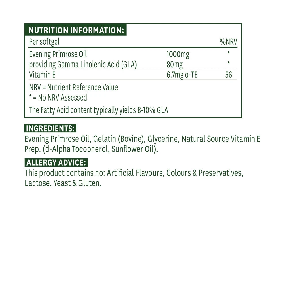 Natures Aid - Ligetszépe olaj 1000 mg (90 lágyzselatin kapszula) - Image 2