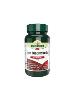 Natures Aid Iron Bisglycinate (90 Tablets)