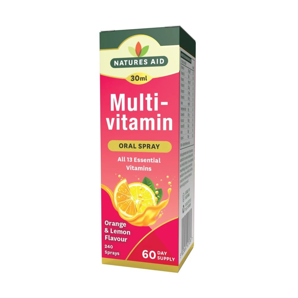 Natures Aid - Napi Multivitamin Szájspray (30 ml, citrom és narancs) - Image 7