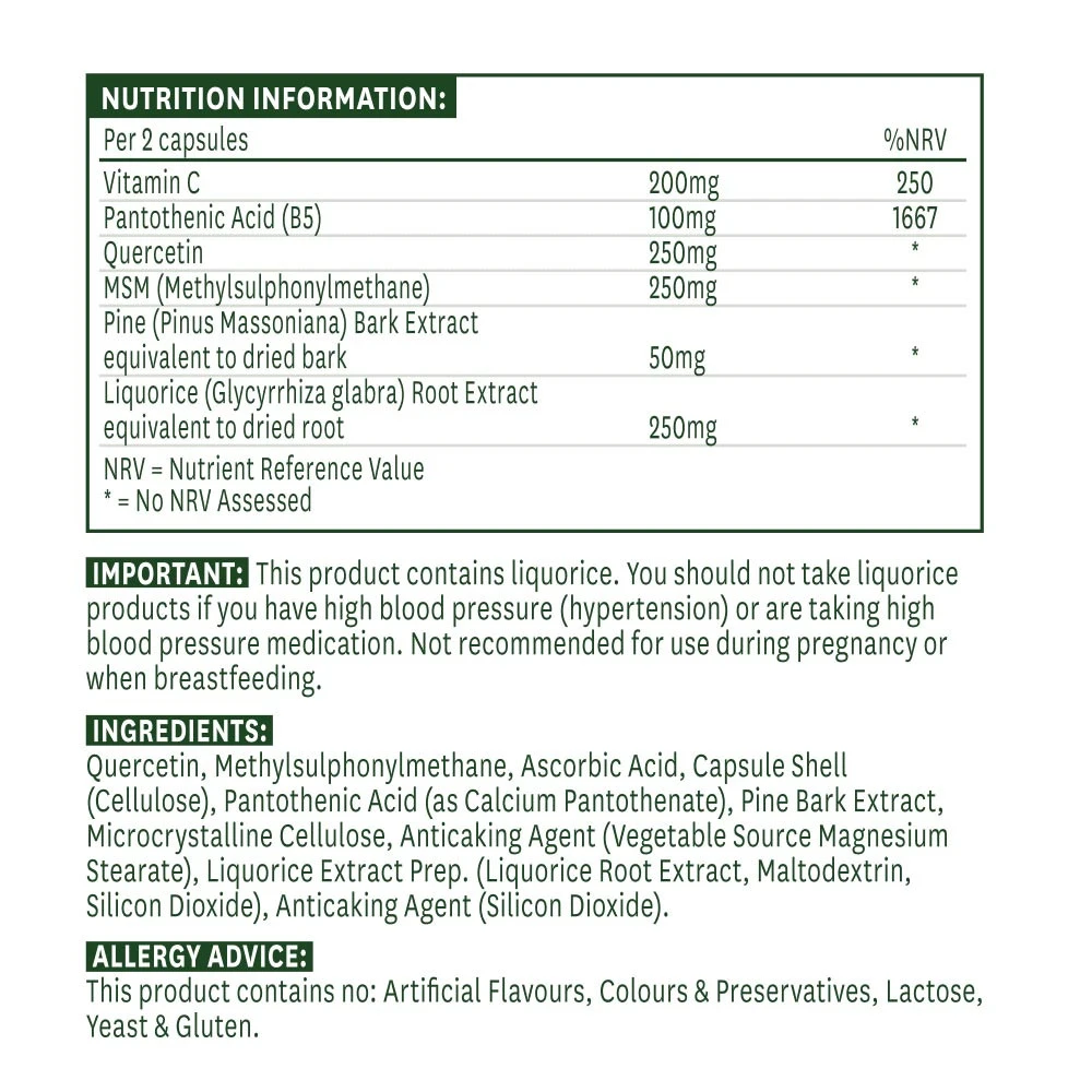 Natures Aid - Natures Aid Kvercetin Formula (90 kapszula) - Image 5