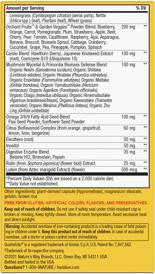 Nature's Way - Alive!® Max6 Maximális Hatékonyságú Napi Multivitamin (90 kapszula) - Image 8