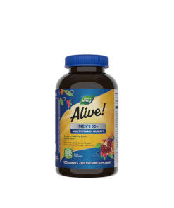 Natures Way Alive!® Men’s 50+ Gummy Multivitamin (150 Gummies)