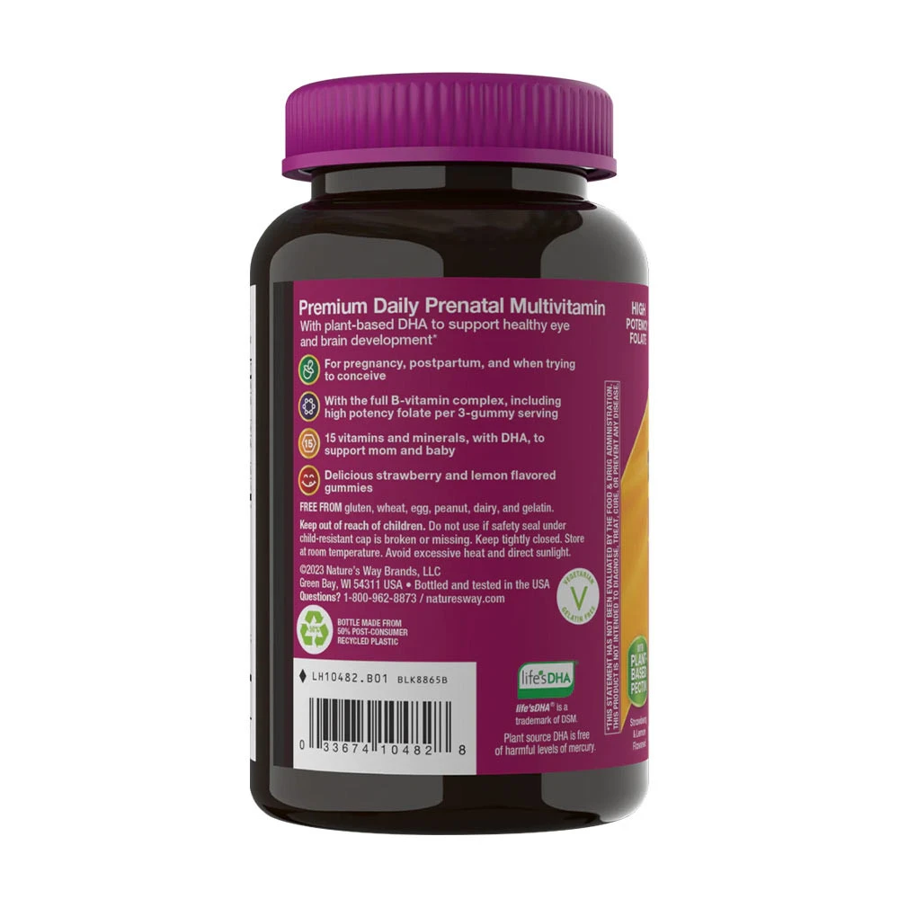 Nature's Way - Alive!® Prémium Prenatális Gumivitaminok (75 gumivitamin, eper-citrom ízű) - Image 3