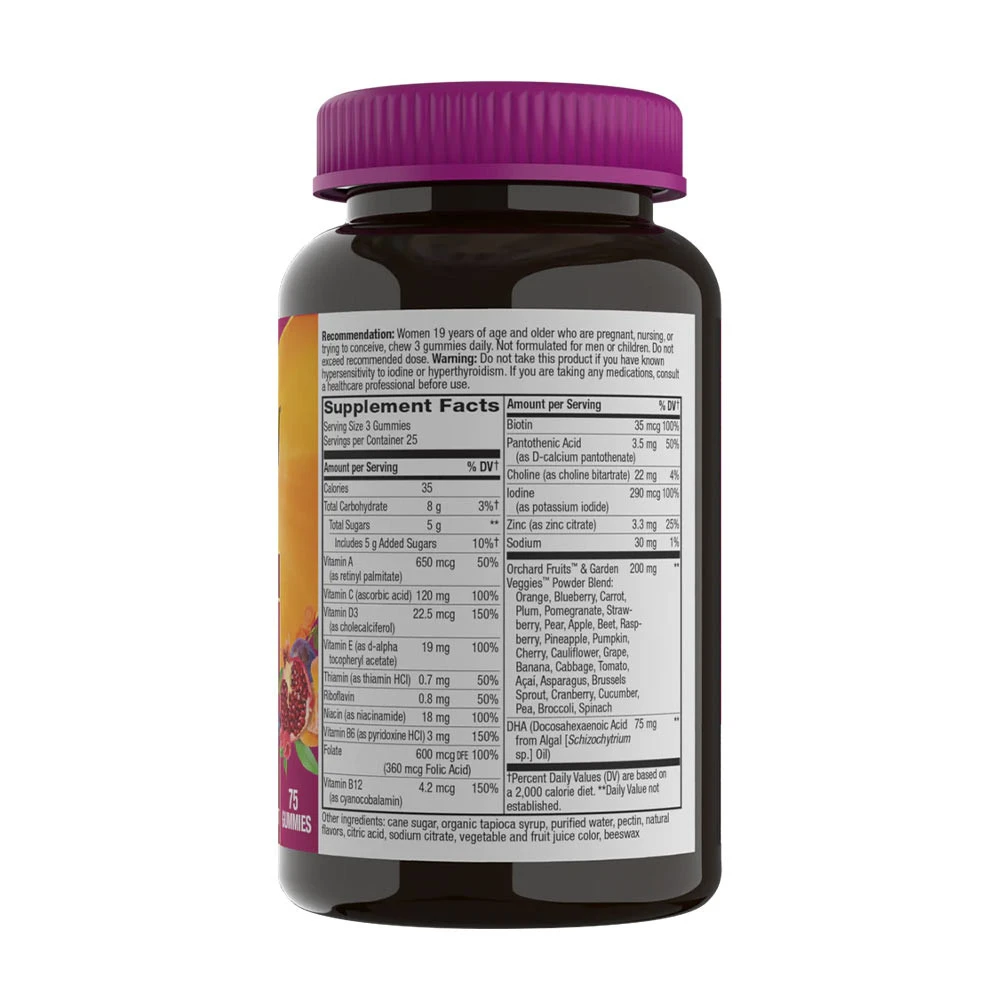 Nature's Way - Alive!® Prémium Prenatális Gumivitaminok (75 gumivitamin, eper-citrom ízű) - Image 7