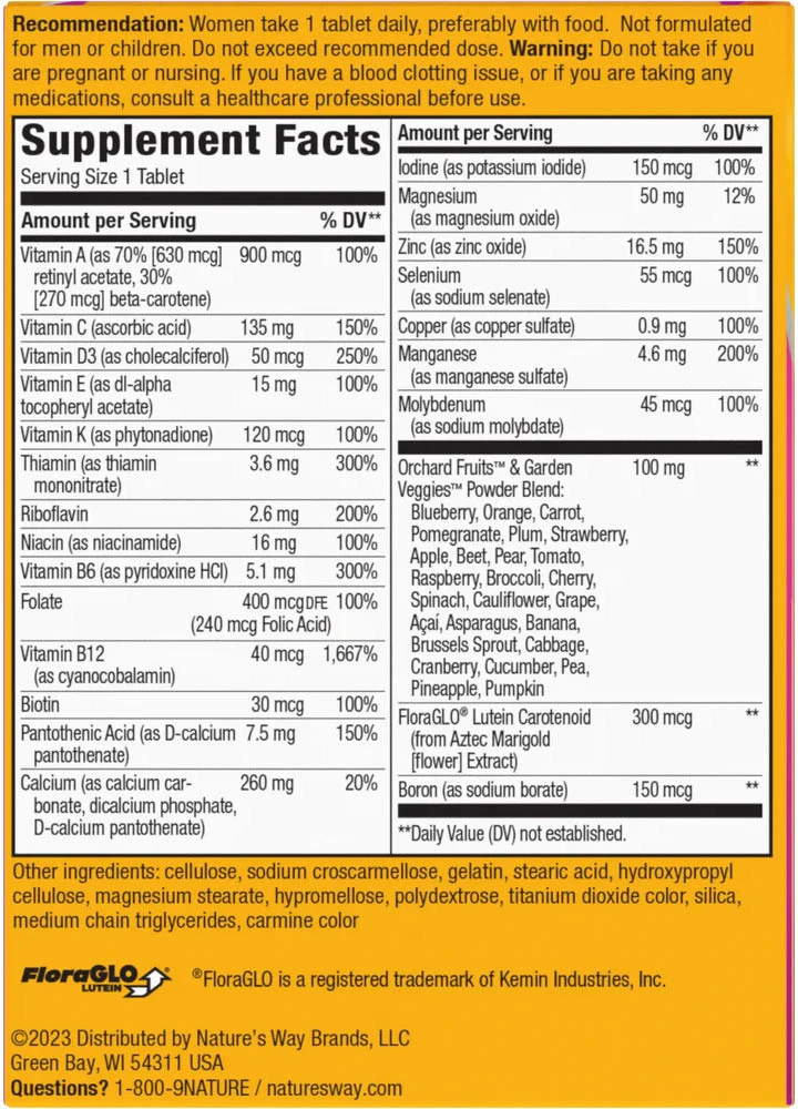 Nature's Way - Alive!® Női 50+ Teljes Multivitamin (50 tabletta) - Image 6