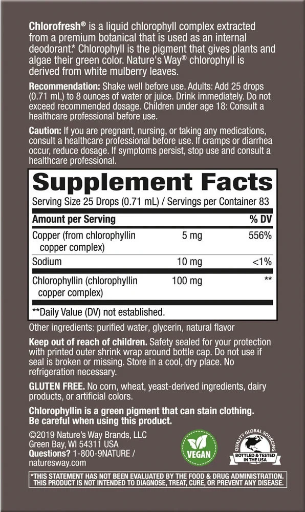 Nature's Way - Chlorofresh® Klorofill Cseppek (59 ml) - Image 2