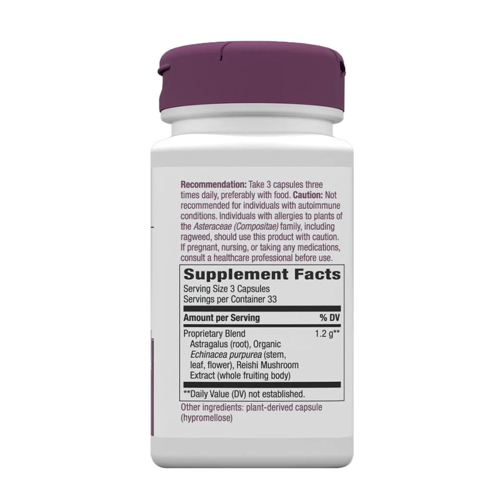 Nature's Way - Echinacea, asztragálusz és reishi kapszula (100 db) - Image 4
