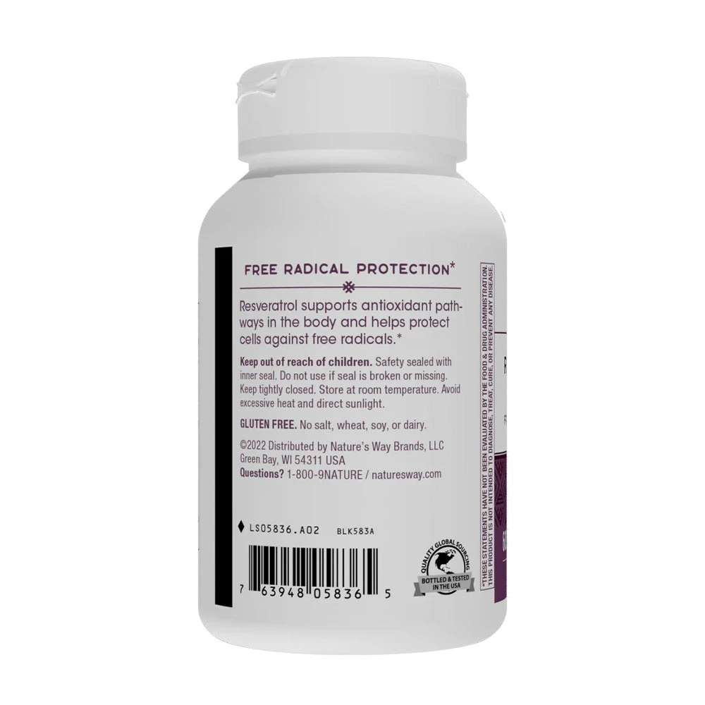Nature's Way - Resveratrol-Forte® (60 lágyzselatin kapszula) - Image 7