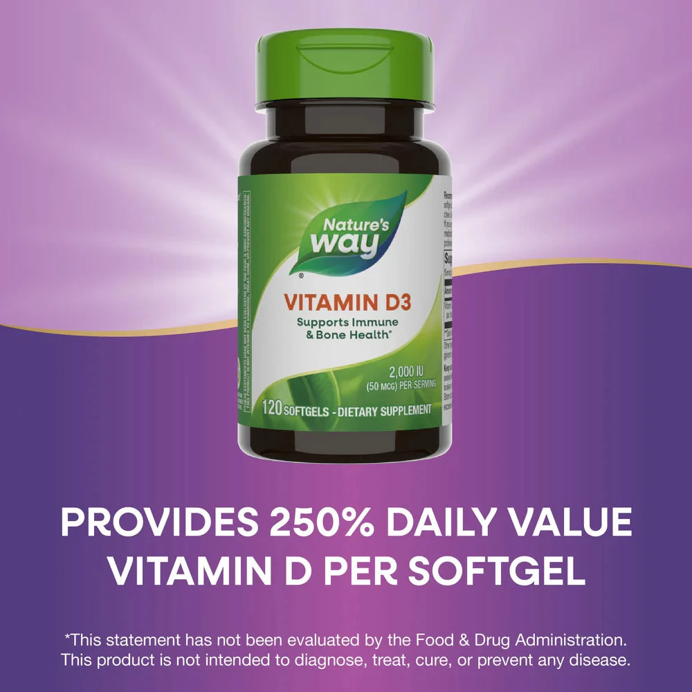 Nature's Way - D3-vitamin (120 lágyzselatin kapszula) - Image 11