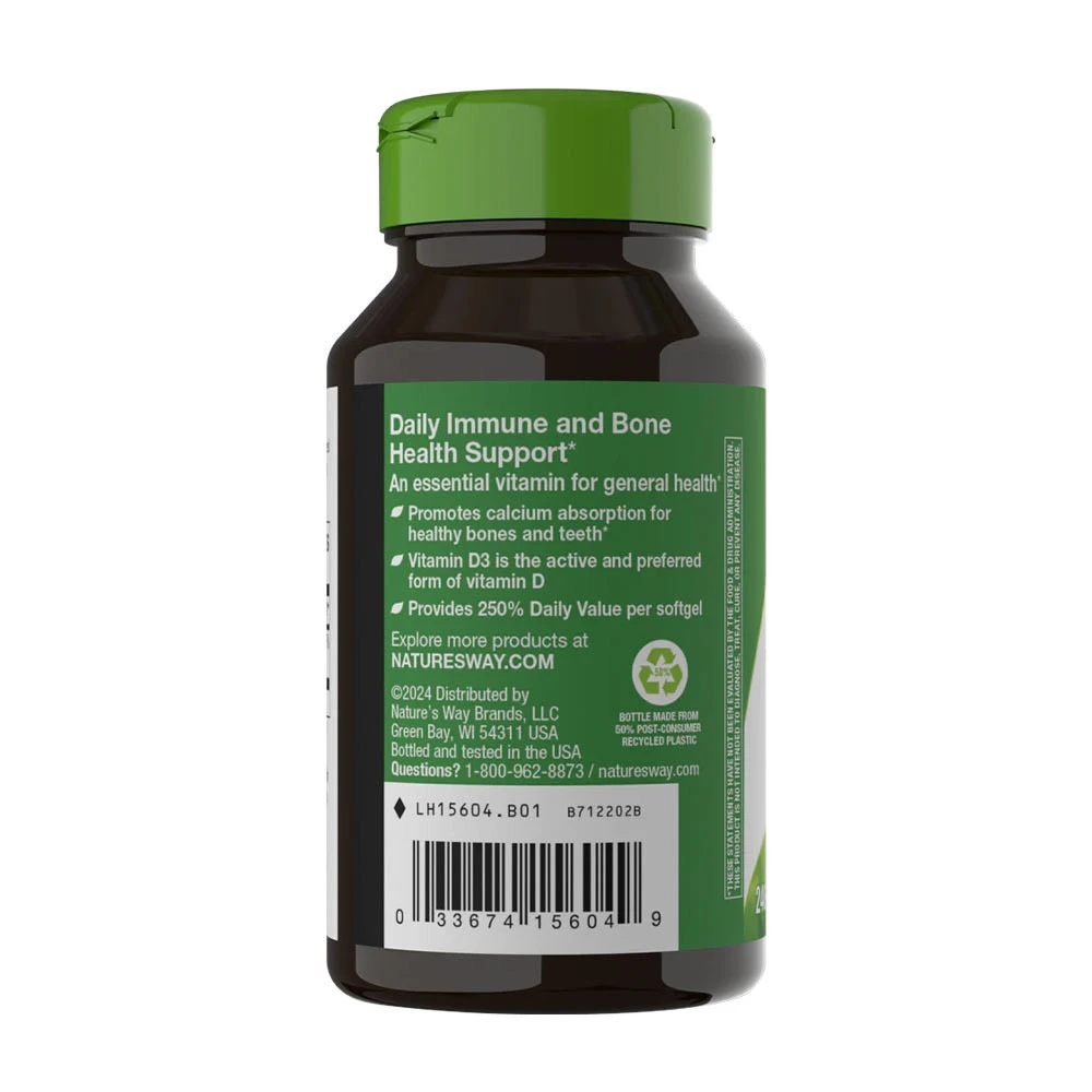 Nature's Way - D3-vitamin (240 lágyzselatin kapszula) - Image 5