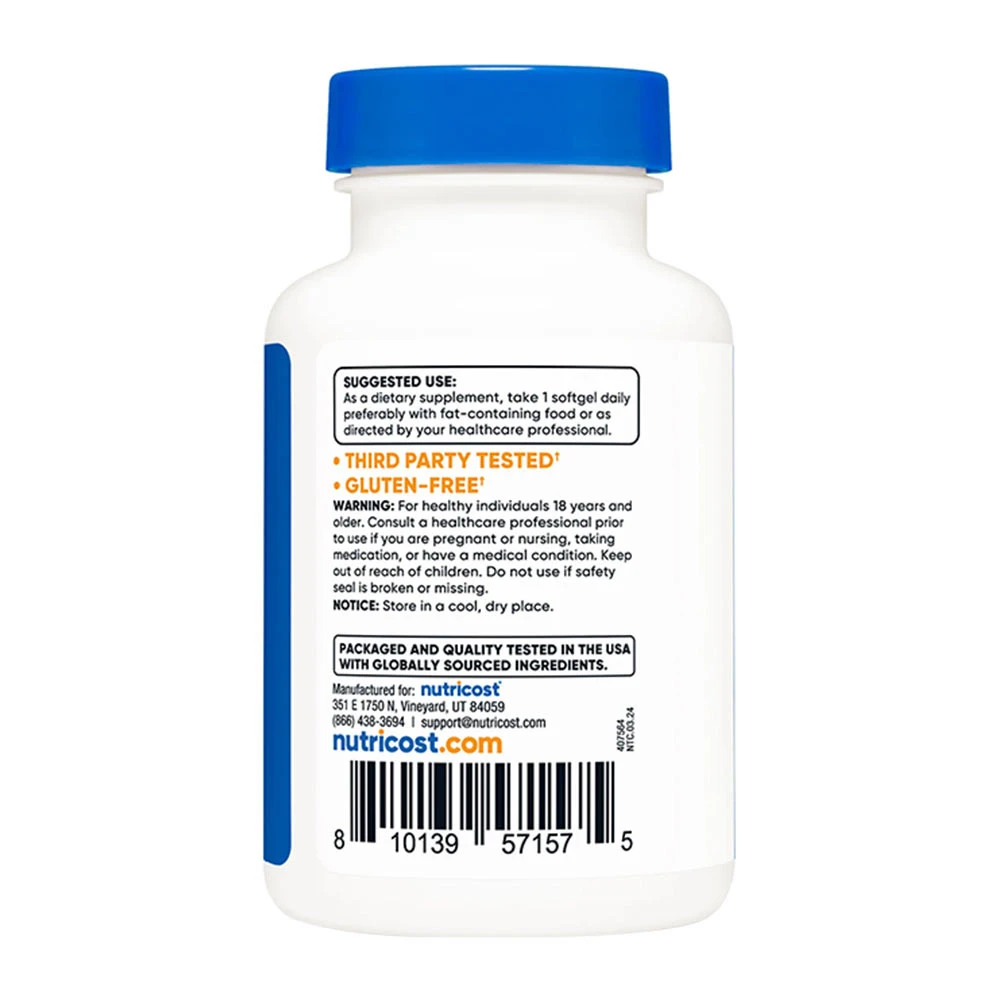 Nutricost - Astaxantin (60 lágyzselatin kapszula) - Image 3