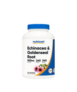 Nutricost Echinacea & Goldenseal Root 500 mg (240 Capsules)