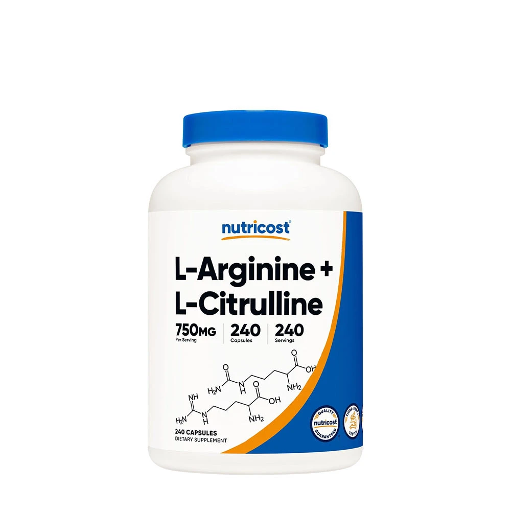 Nutricost L-Arginine L-Citrulline Complex Capsules (240 Capsules)