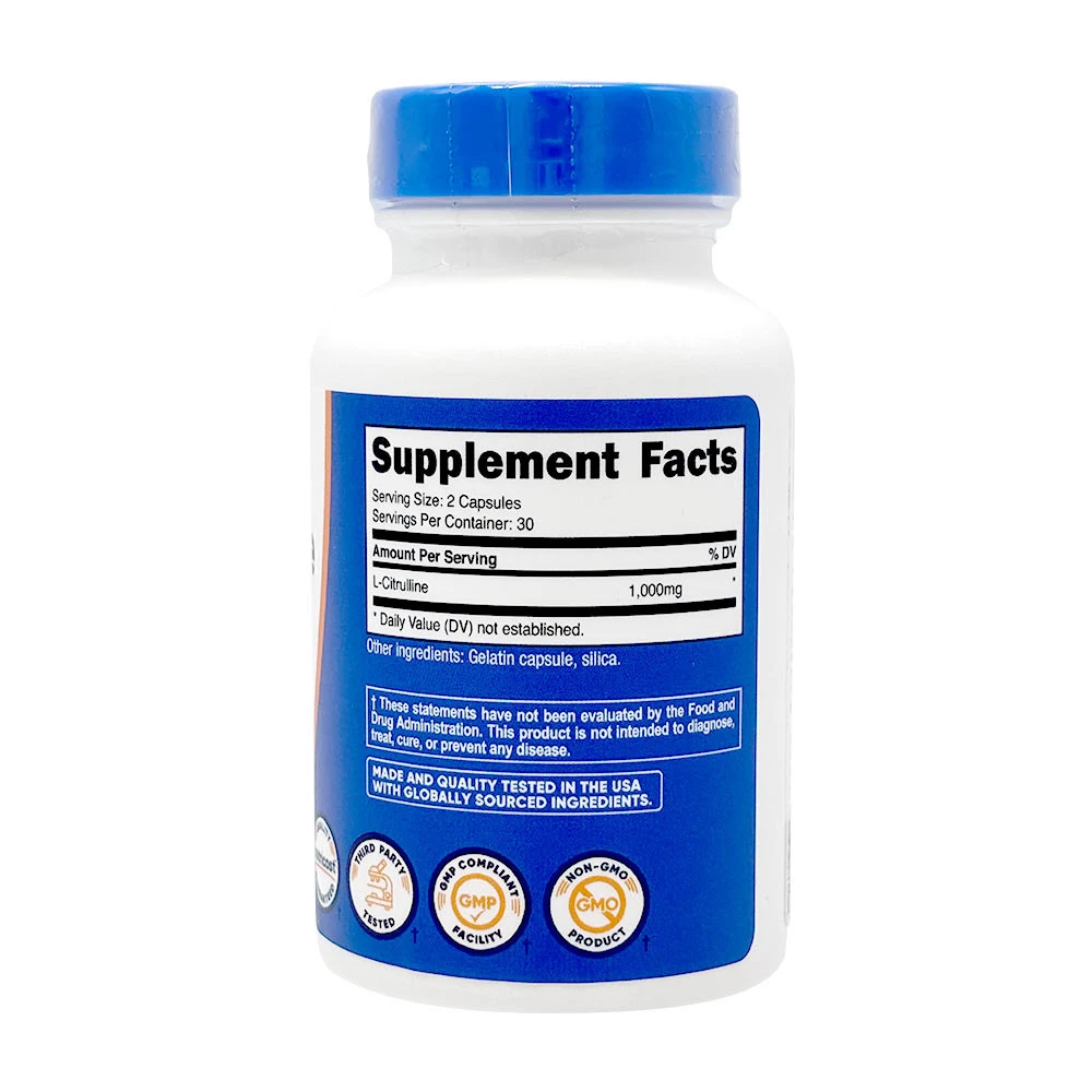 Nutricost L-citrullin 1000 mg (60 kapszula) - Image 2