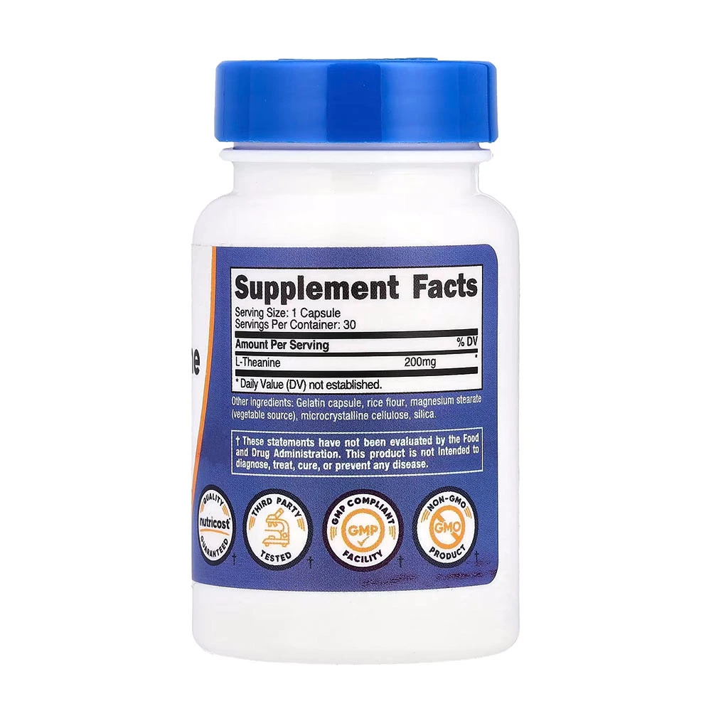 Nutricost L-Theanin 200 mg (30 kapszula) - Image 2