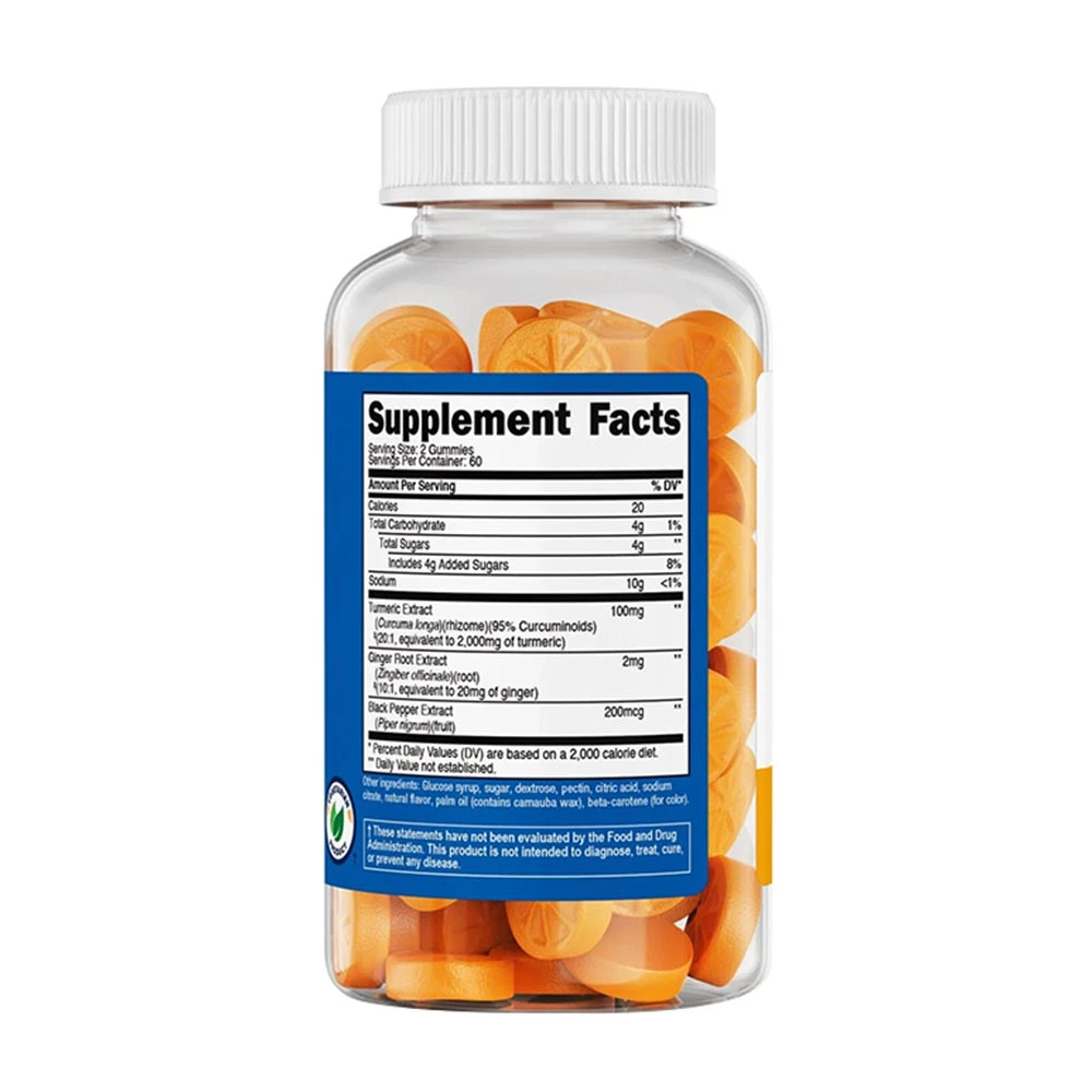 Nutricost - Kurkuma gumicukor 2000 mg (120 darab, citrom ízű) - Image 4