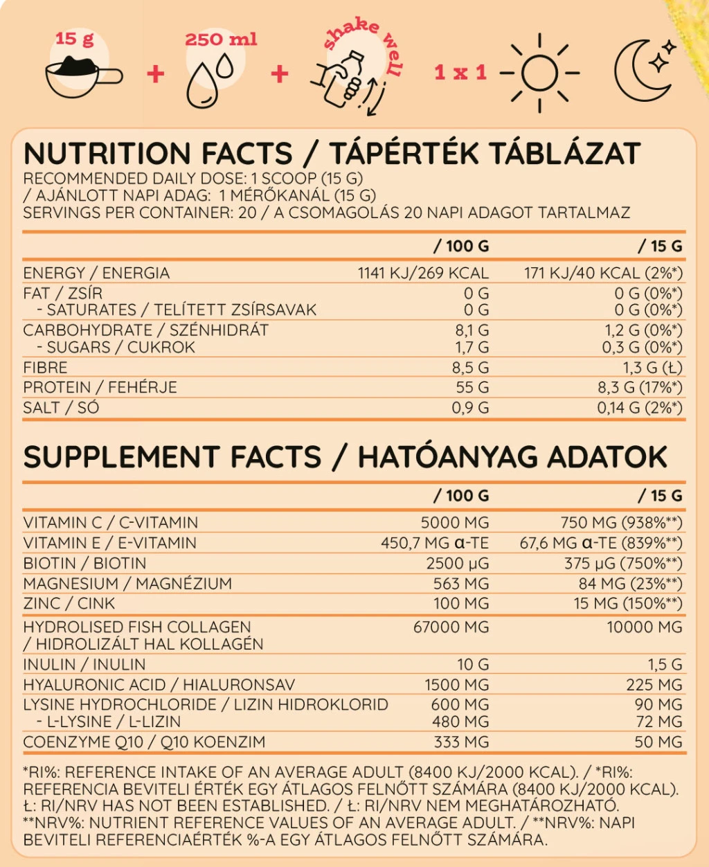 Nutriversum - Nutriversum Mennyei Hal Kollagén (300 g, Mangó) - Image 5