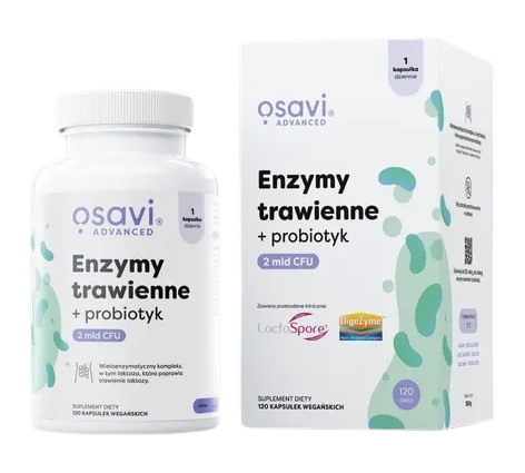 OSAVI Digestive enzymes + probiotic (120 caps)