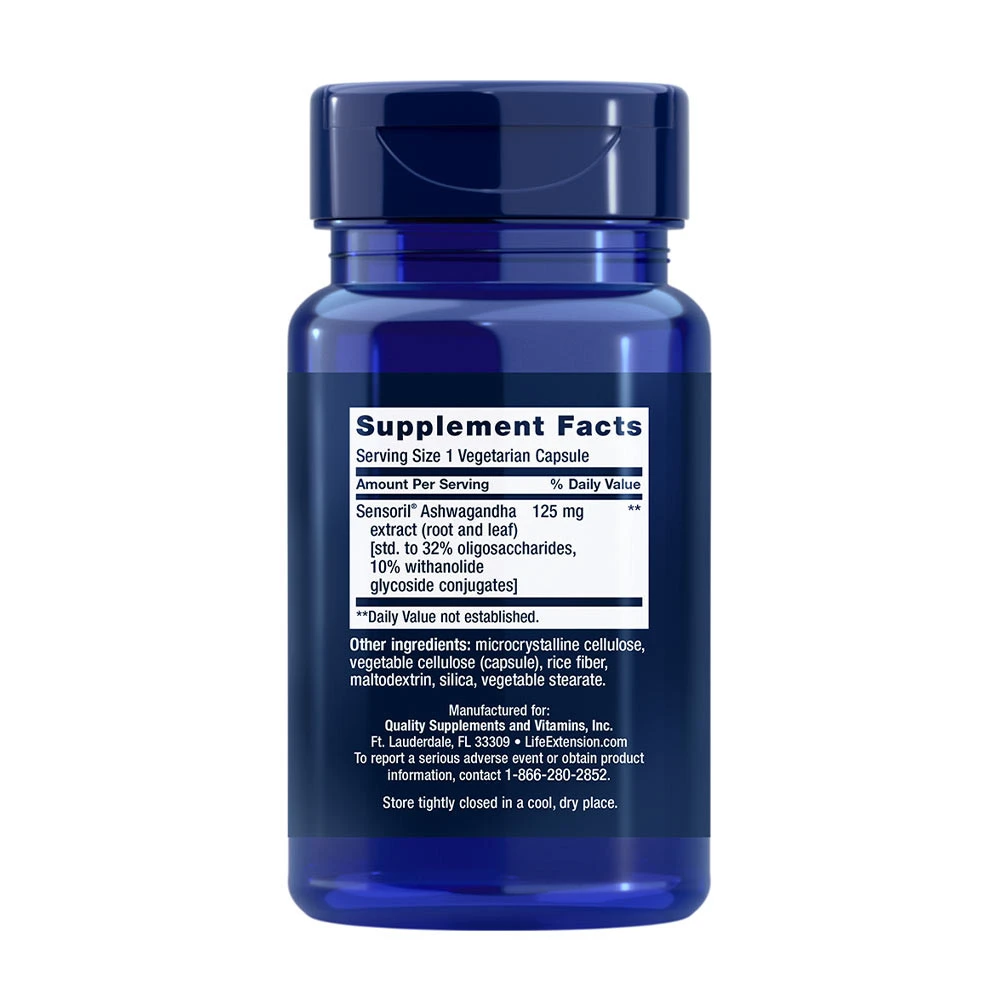 Life Extension - Optimalizált Asvagandha Kivonat - 60 db növényi kapszula - Image 2
