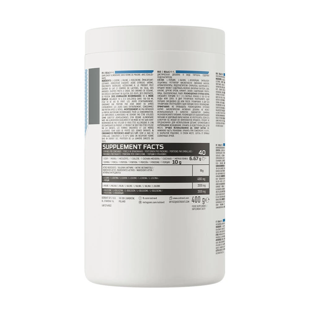OstroVit - OstroVit BCAA 2-1-1 (400 g, narancs) - Image 9