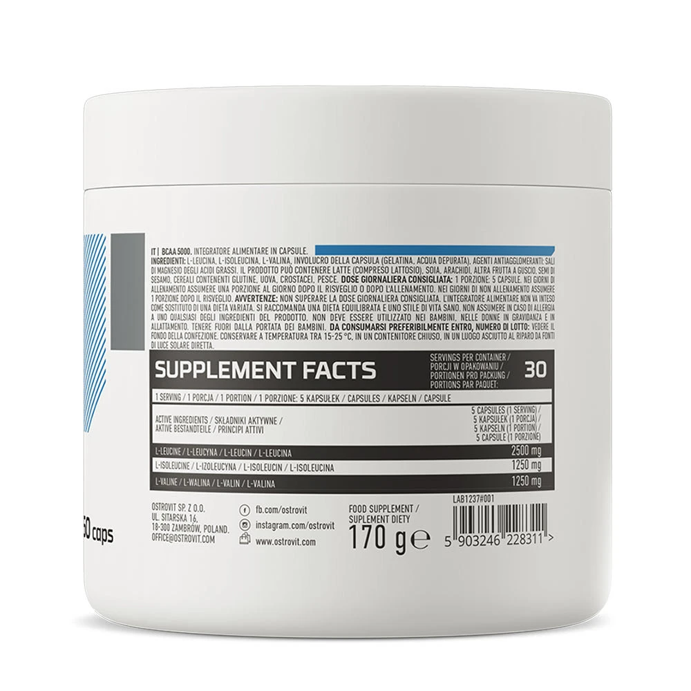 OstroVit - OstroVit BCAA 5000 mg (150 kapszula) - Image 9