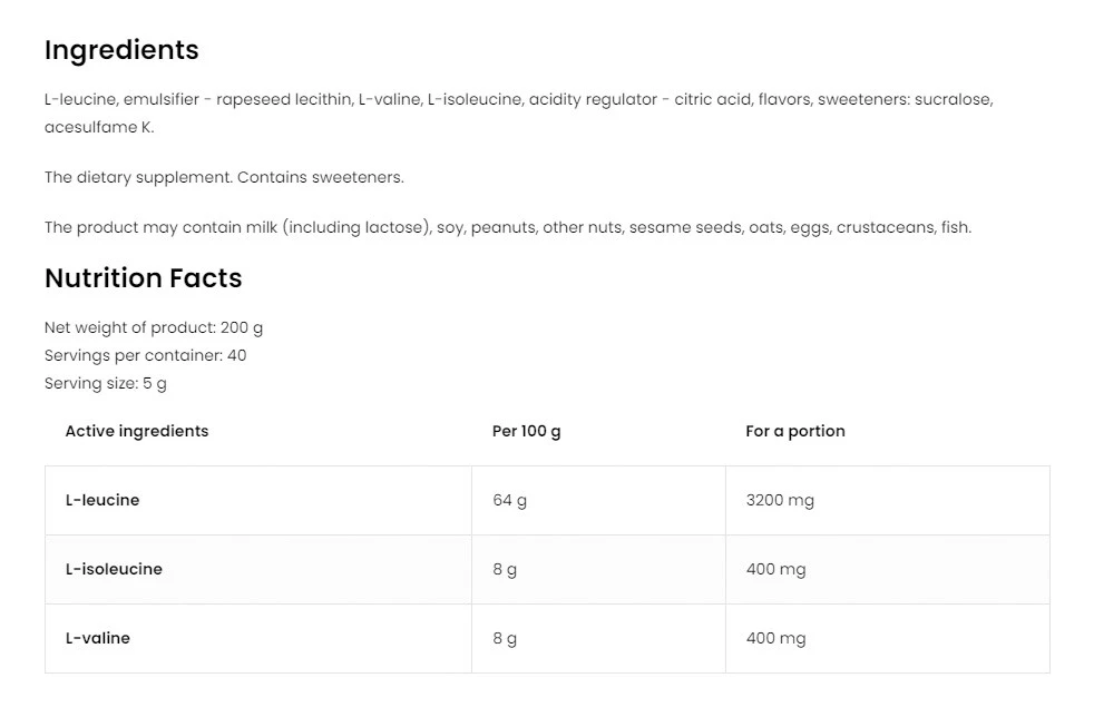 OstroVit - OstroVit BCAA 8-1-1 (200 g, narancs) - Image 7