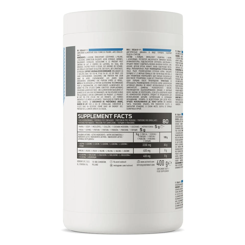 OstroVit - OstroVit BCAA 8-1-1 (400 g, citrom) - Image 6