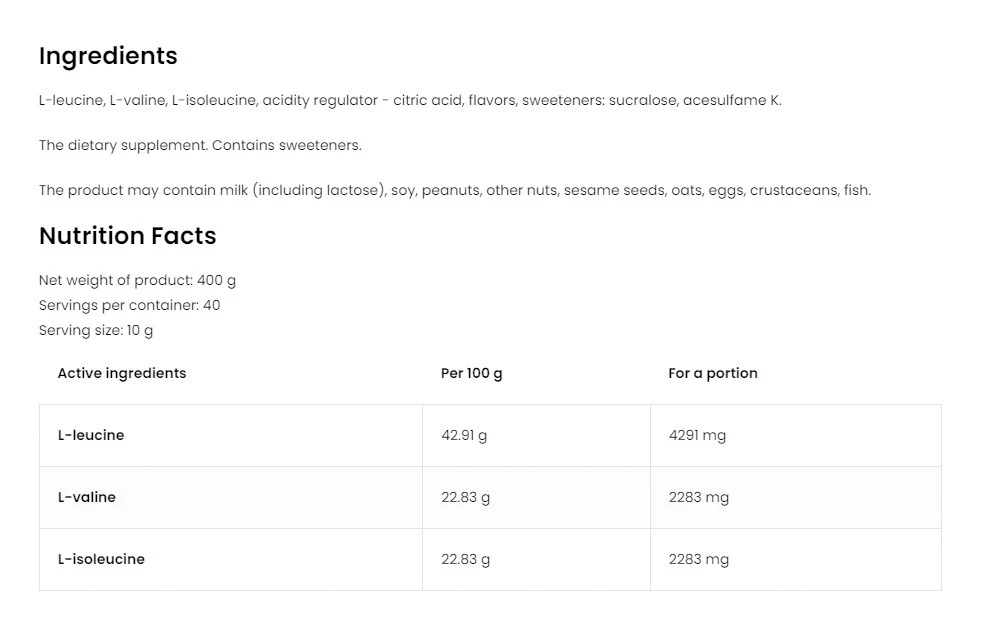 OstroVit - OstroVit BCAA Instant (400 g, zöldalma ízű) - Image 7