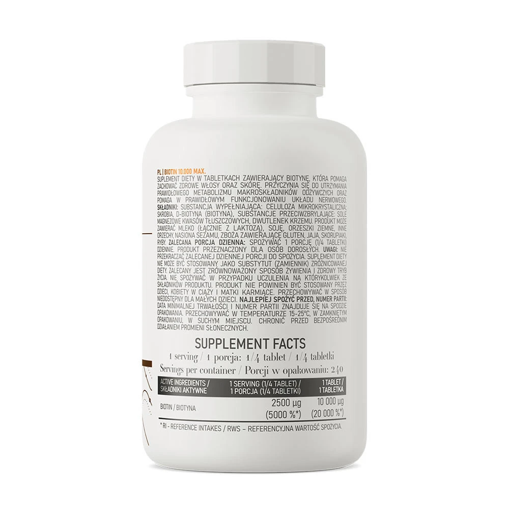 OstroVit Biotin 10 000 Max (60 tabletta) - Image 6