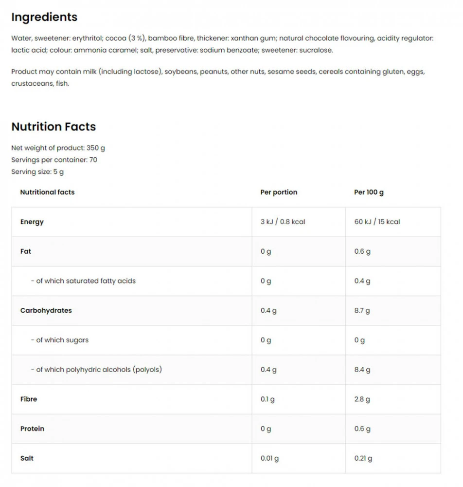 OstroVit - Csokoládé ízű szósz (350 g) - Image 6